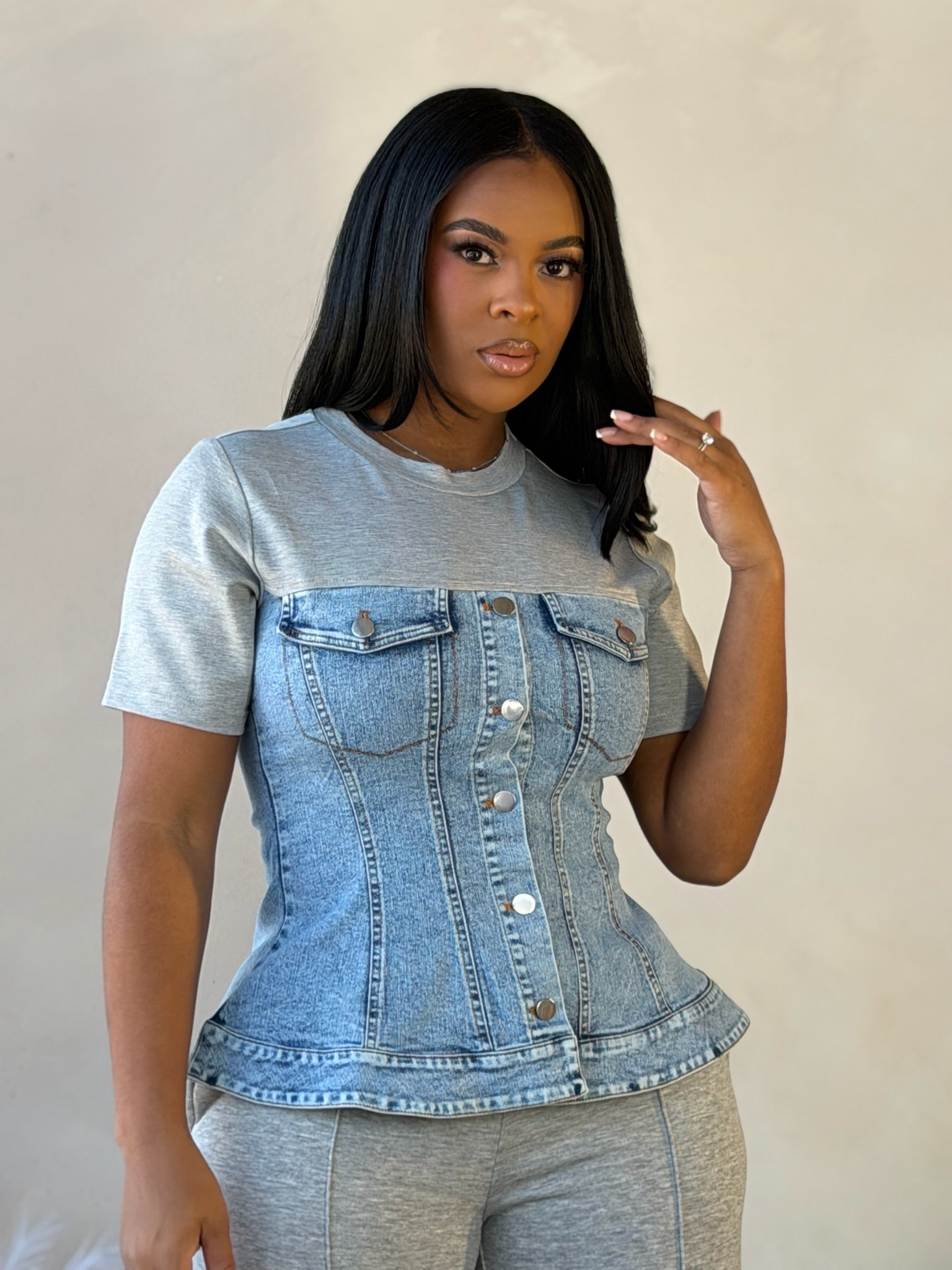 Jasmine Denim Top